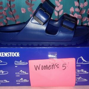 Birkenstock Blue Two-Strap Sandals